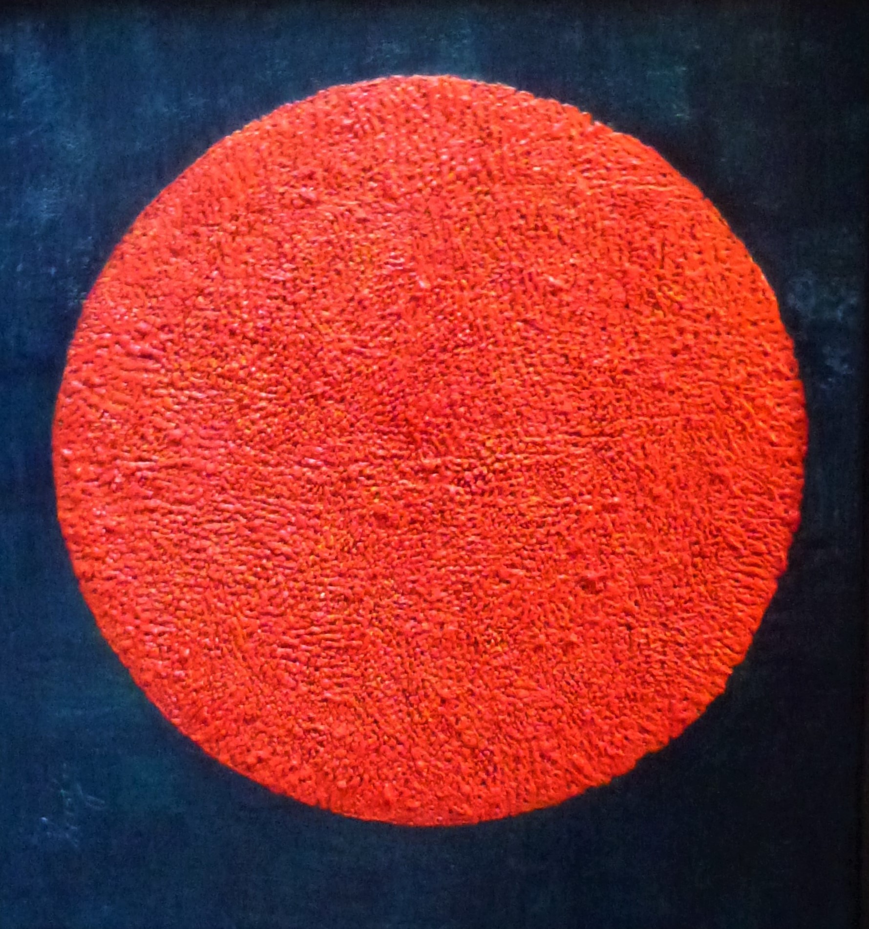 Blood Moon — encaustic painting by Art Levy