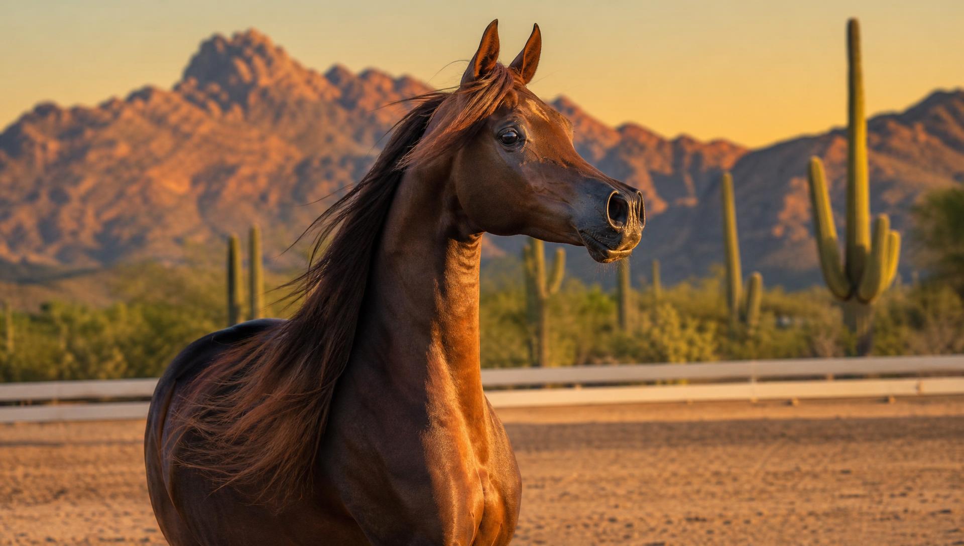 Arabian show horse at WestWorld