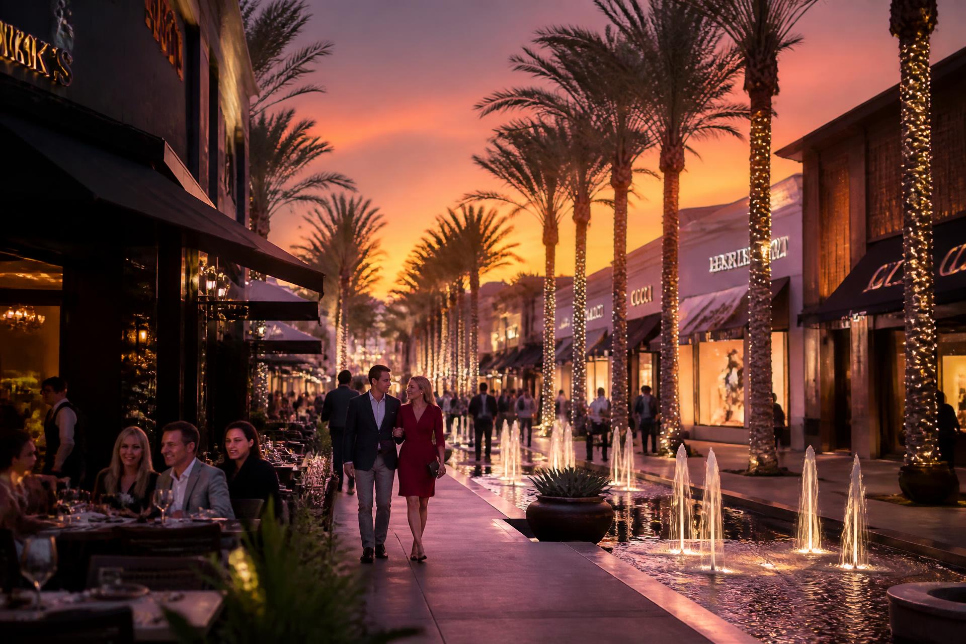Kierland Commons at sunset