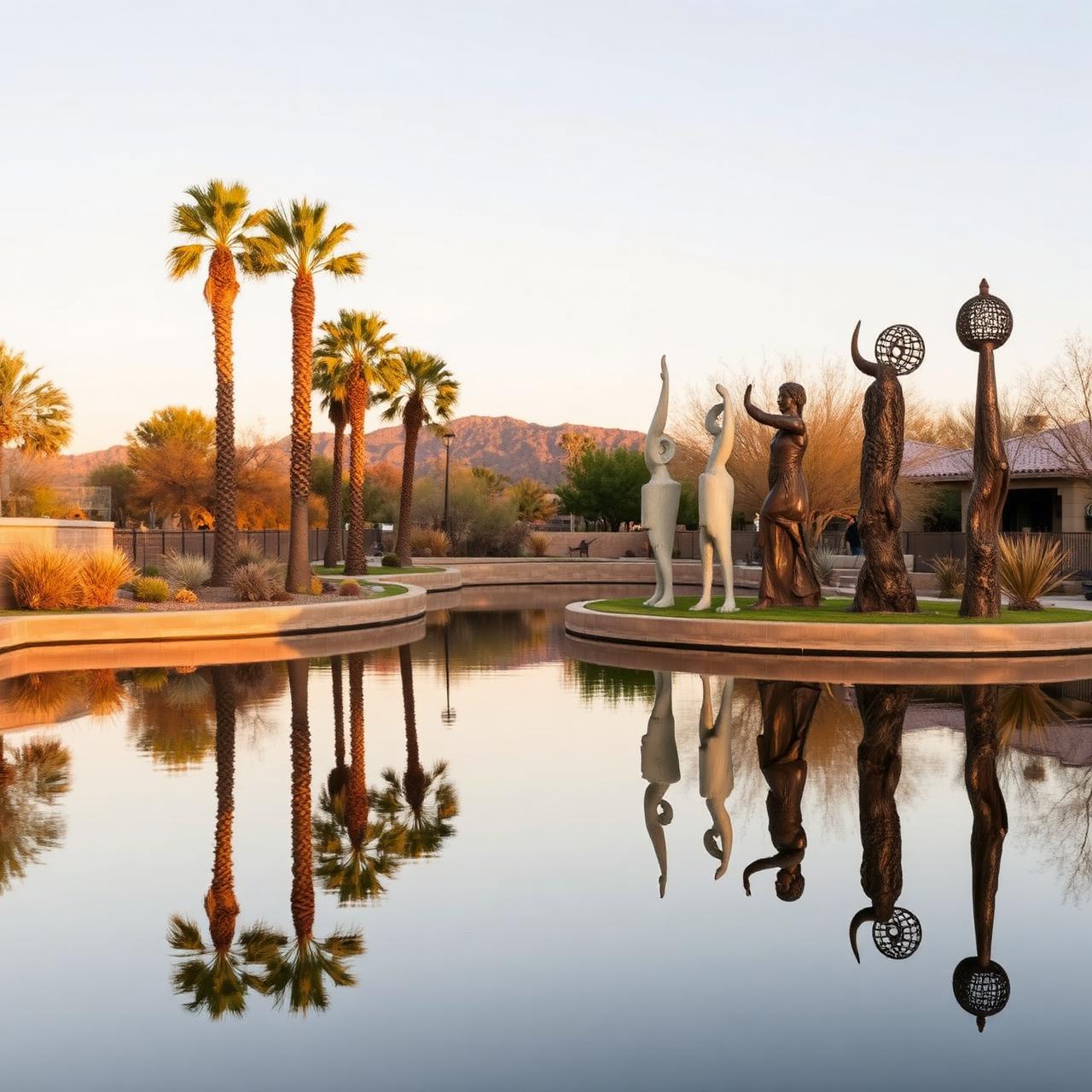 Public art along the Arizona Canal