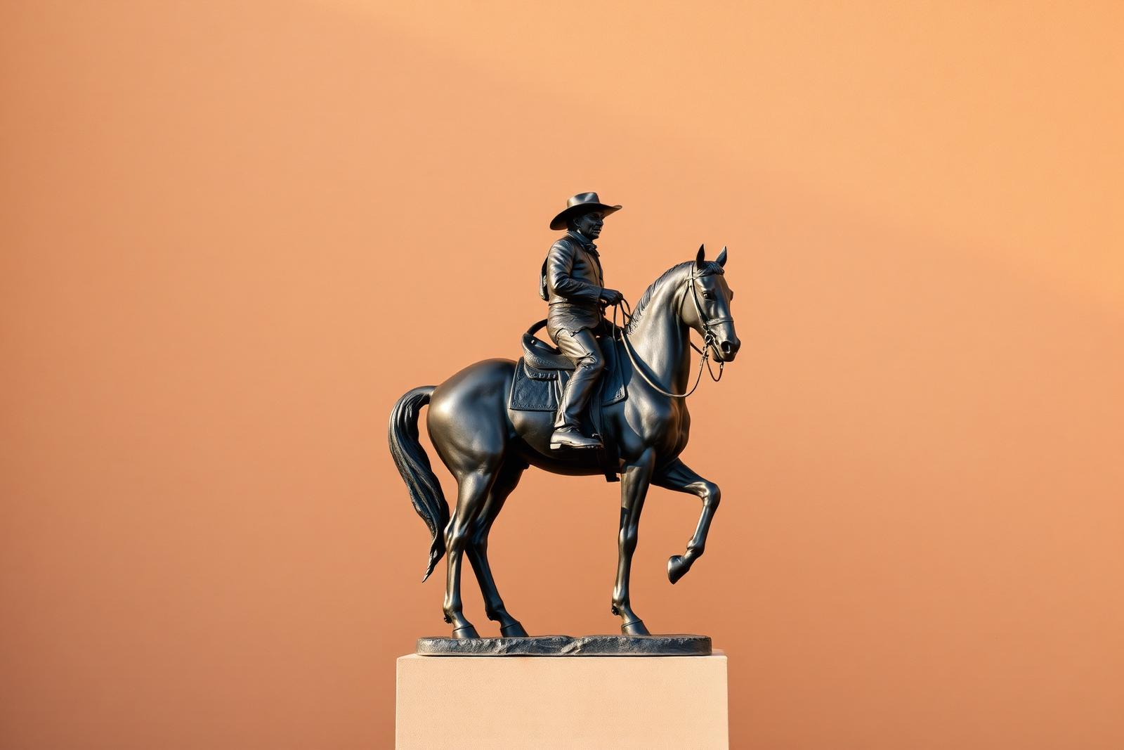 A western painting hung in a contemporary Scottsdale interior